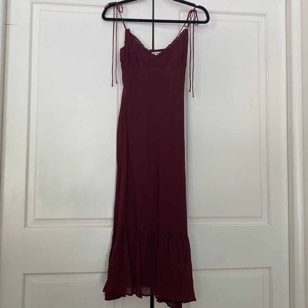 Reformation Embry Plum Dress Size 0